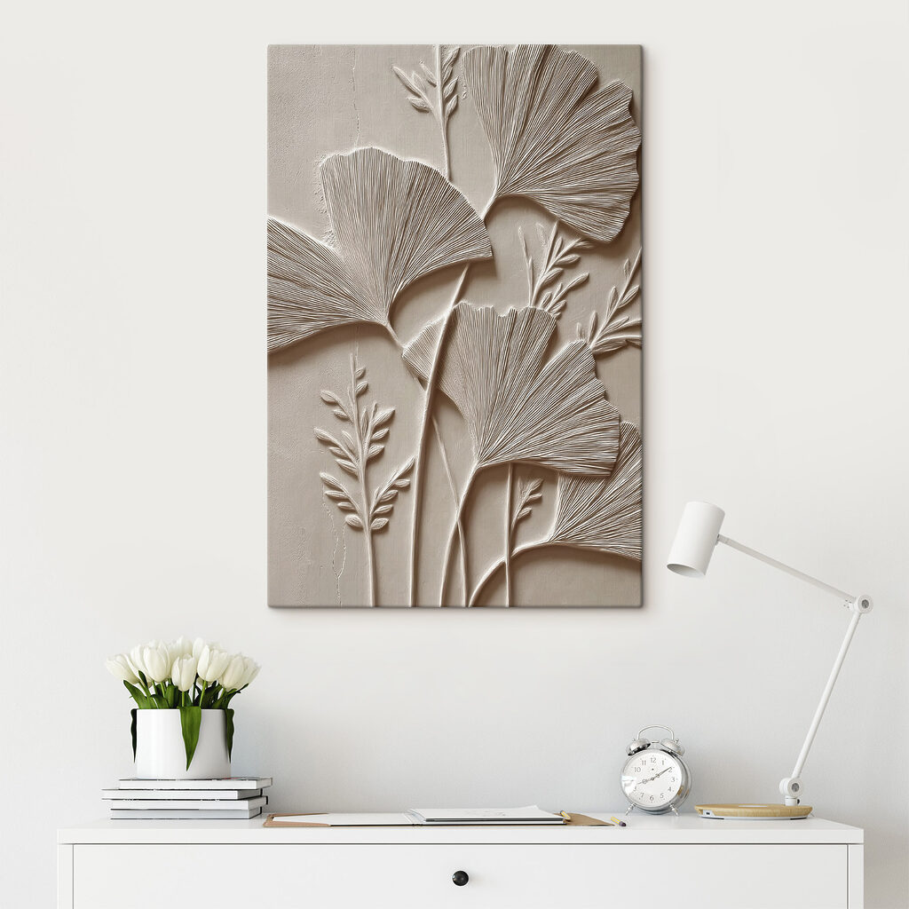 Nature-inspired wall relief design