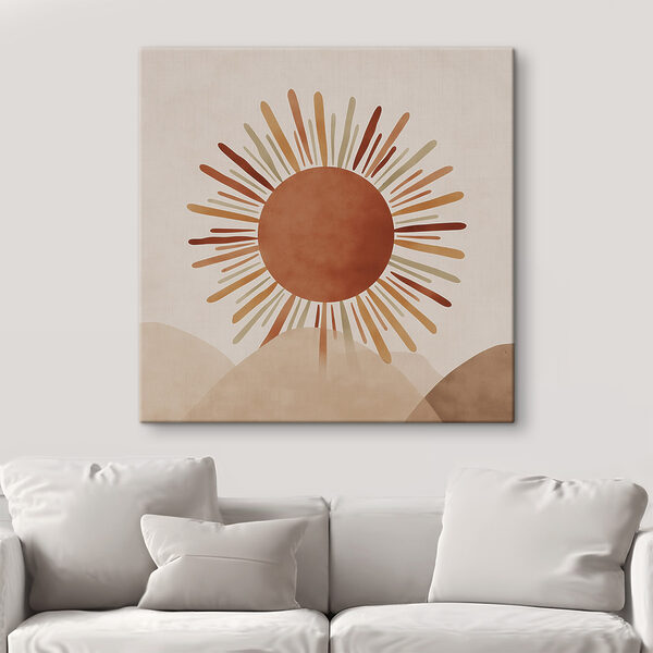 Tableaux Un soleil dont les rayons jaillissent du sommet d'une colline (UGS : s48455) Tableaux Tableaux Un soleil dont les rayons jaillissent du sommet d'une colline (UGS : s48455)