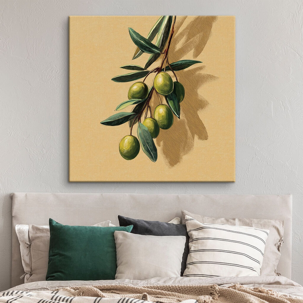 Green fruit on a branch