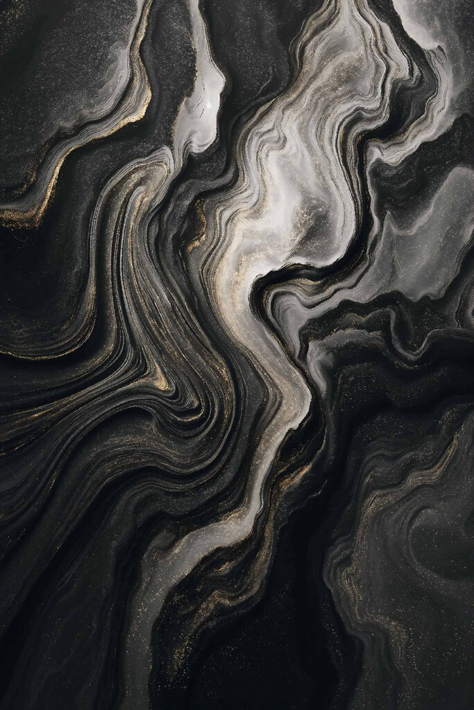 Black and white marbled surface Black and white marbled surface