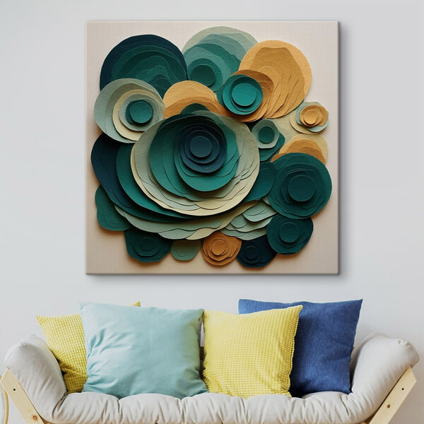 Paper cut out of circles