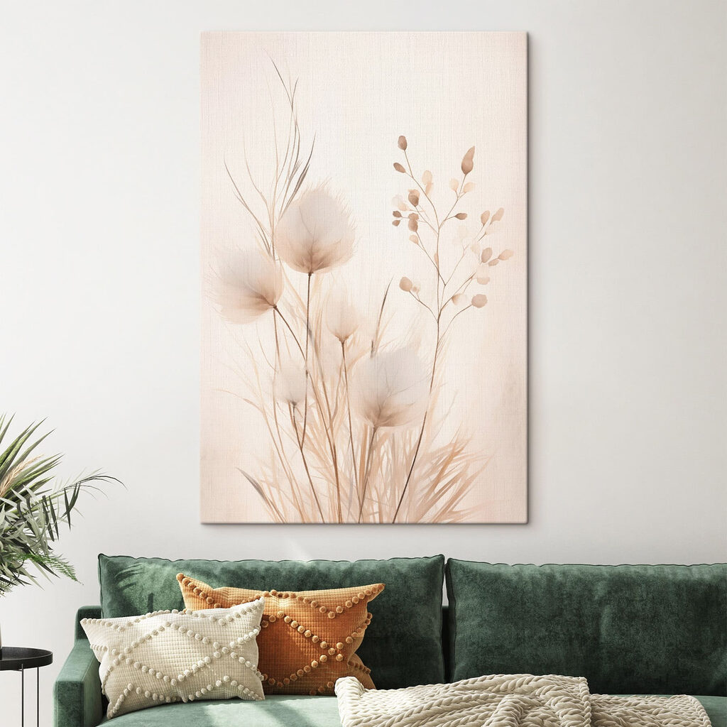 Delicate flora in soft hues