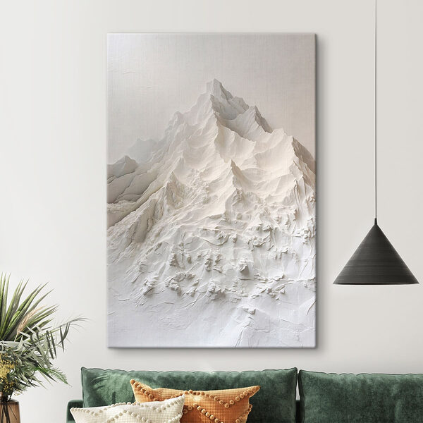 Montagne blanche enneigée Tableaux Montagne blanche enneigée