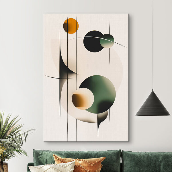 Les formes et les couleurs abstraites s'associent de manière créative Tableaux Les formes et les couleurs abstraites s'associent de manière créative