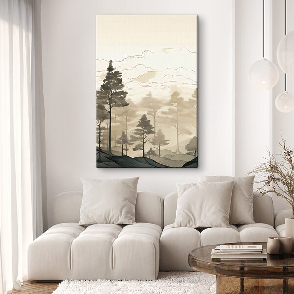 Groupe d'arbres dans une forêt Tableaux Groupe d'arbres dans une forêt