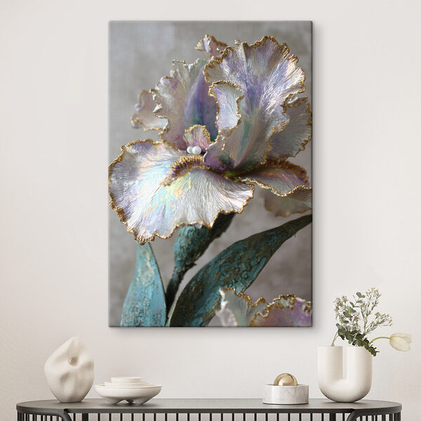 Elegant flower sculpture with soft hues