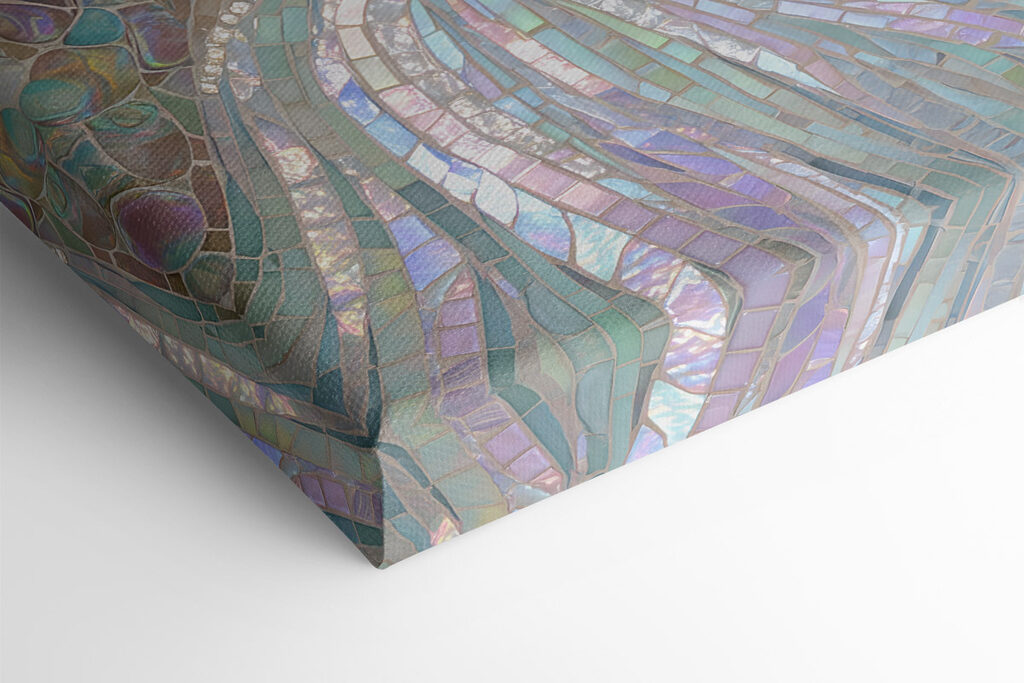 Mosaïque représentant une femme