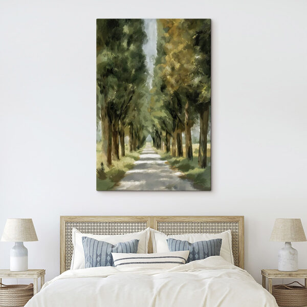 Road lined with trees Road lined with trees