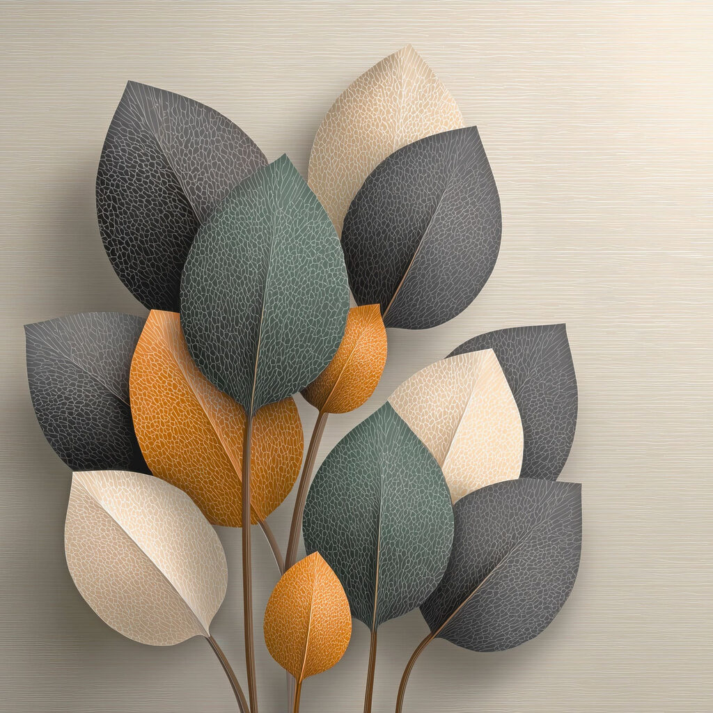 Group of leaves on a branch