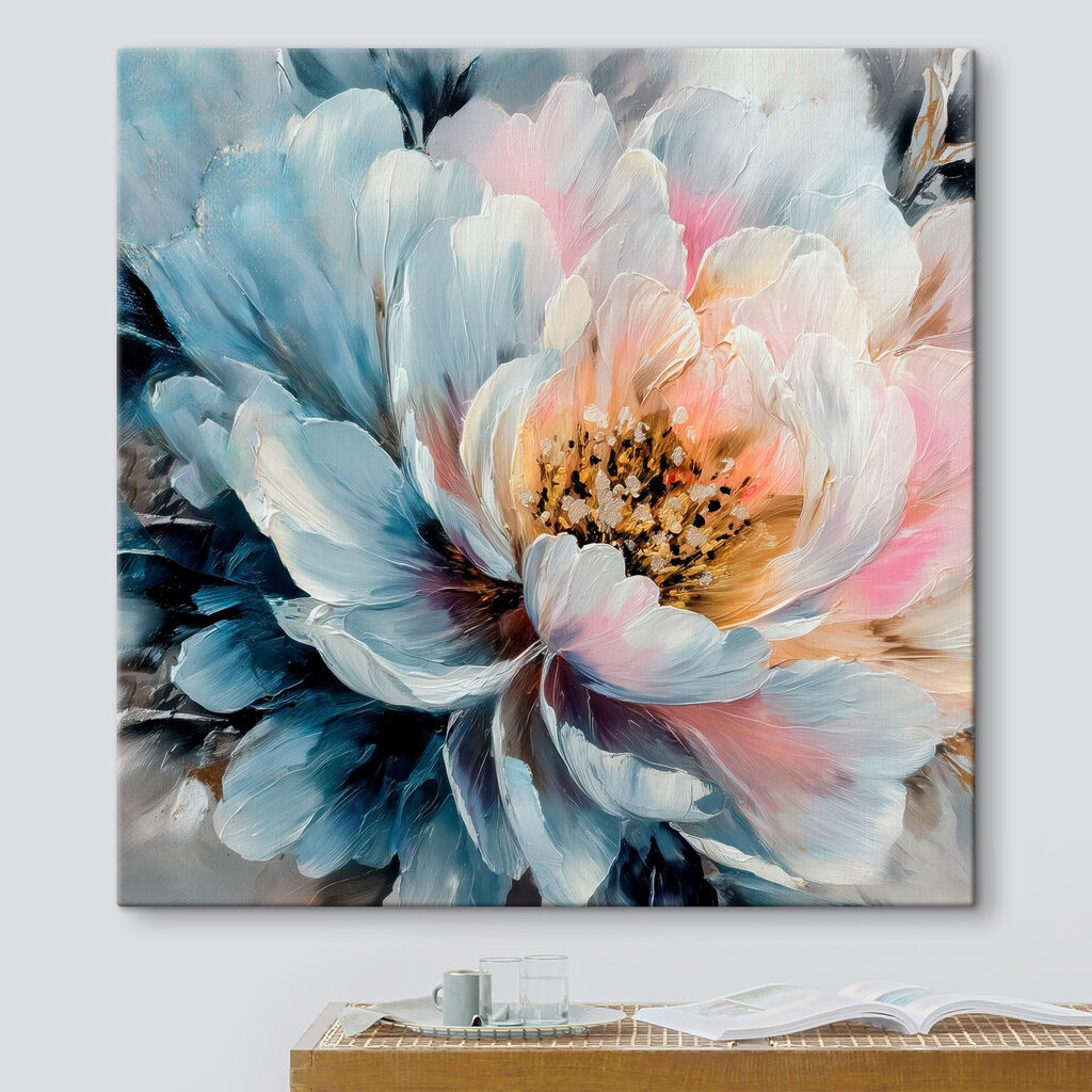 Vibrant blooms in soft pastel tones