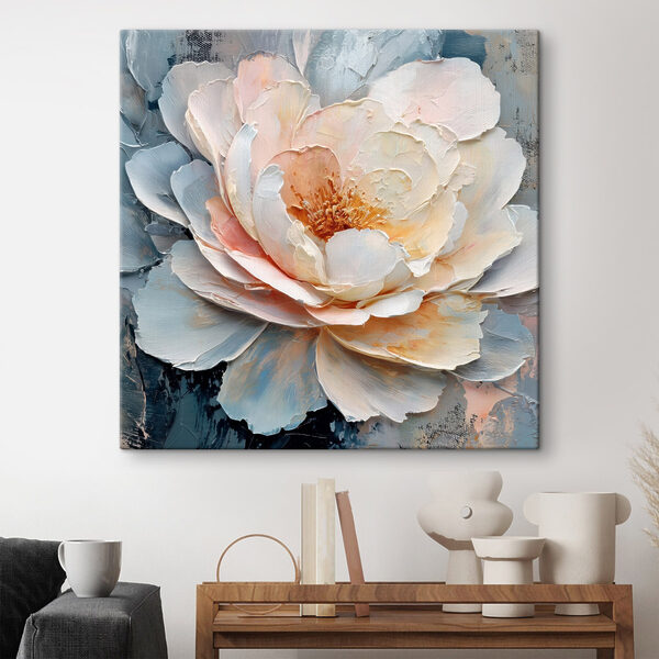 Delicate bloom in soft pastel hues