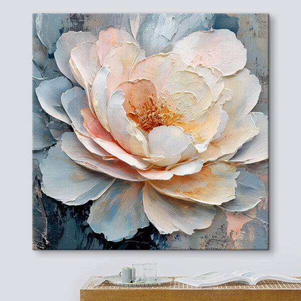 Delicate bloom in soft pastel hues
