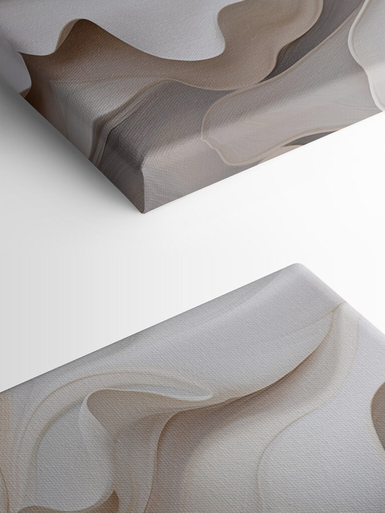 Flowing forms in soft hues Flowing forms in soft hues