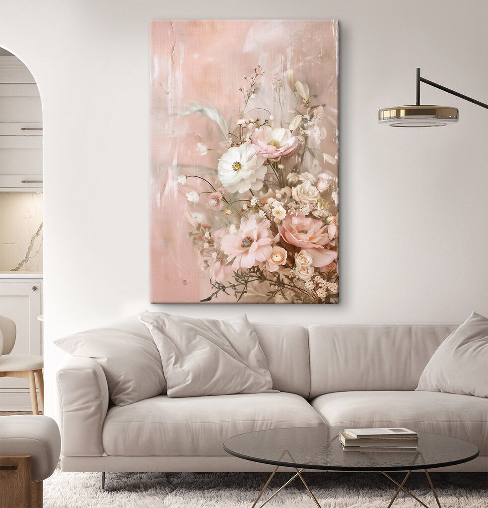 Delicate blooms on a soft backdrop