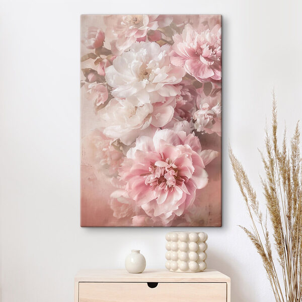 Group of pink and white flowers