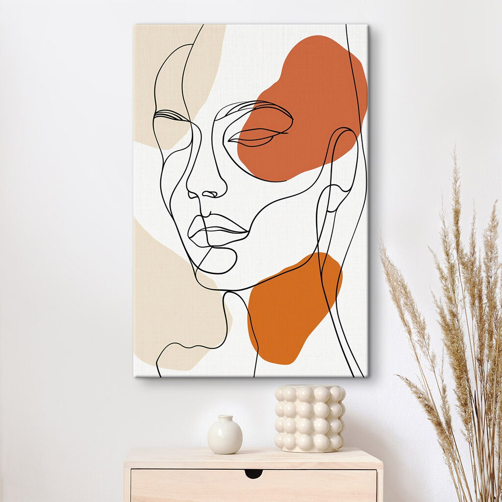 Drawing of a woman's face Drawing of a woman's face