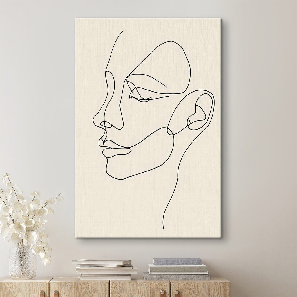 Drawing of a woman's face Drawing of a woman's face