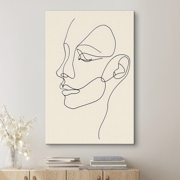 Drawing of a woman's face Drawing of a woman's face
