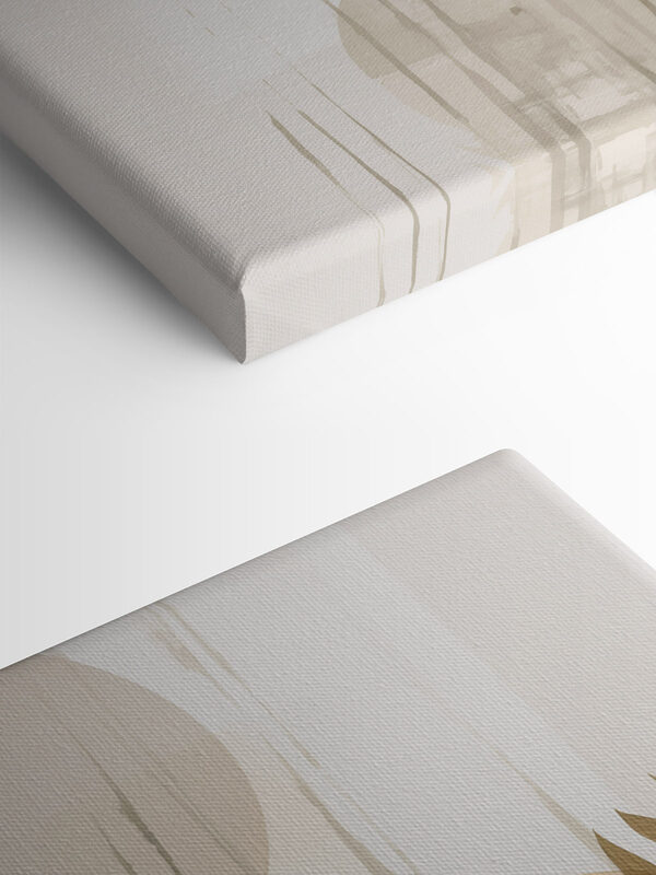 Soft foliage meets gentle abstract shapes Soft foliage meets gentle abstract shapes