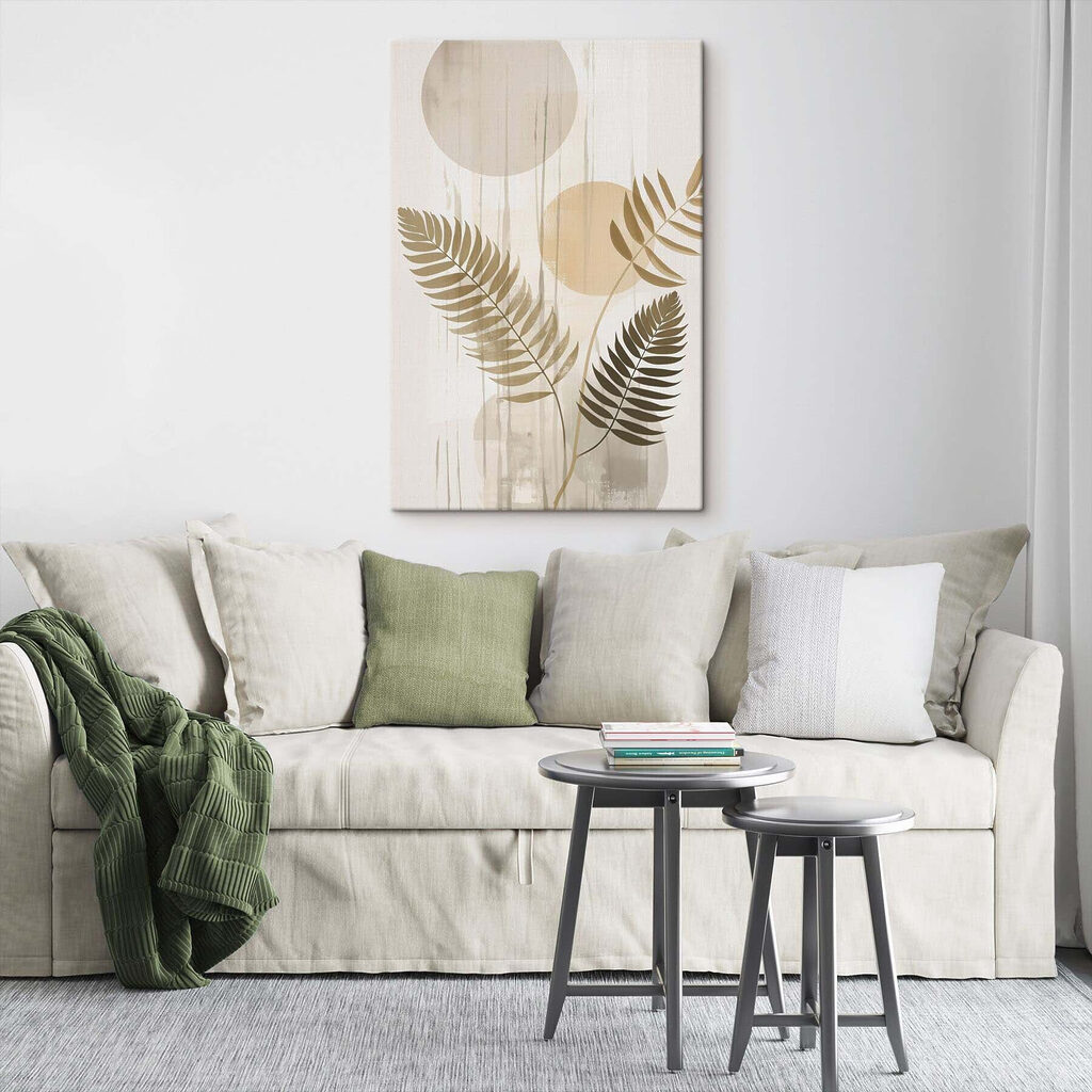 Soft foliage meets gentle abstract shapes Soft foliage meets gentle abstract shapes