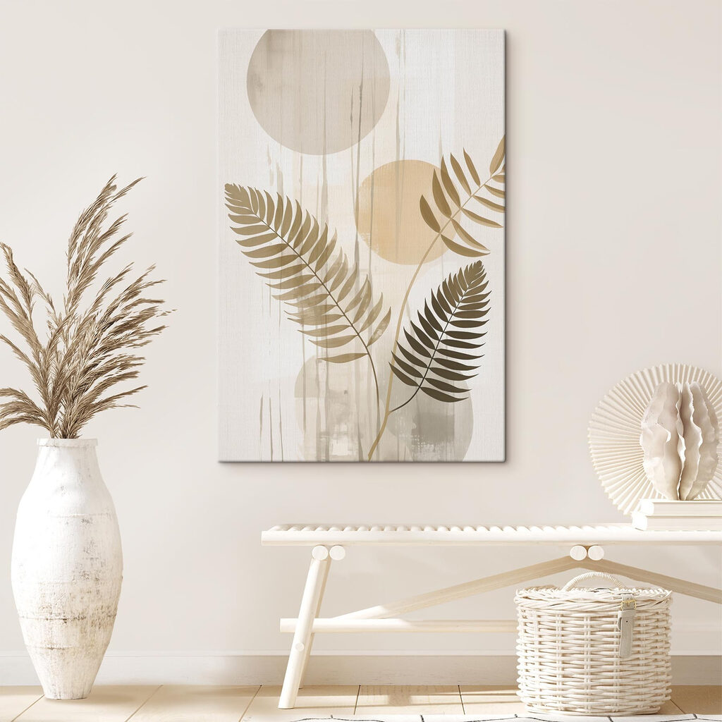 Soft foliage meets gentle abstract shapes Soft foliage meets gentle abstract shapes