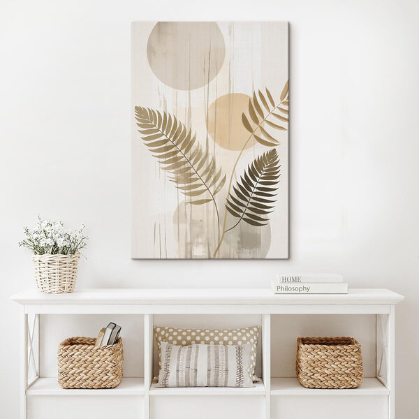 Soft foliage meets gentle abstract shapes Soft foliage meets gentle abstract shapes