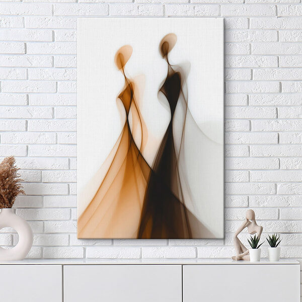 Couple of women in long dresses Couple of women in long dresses