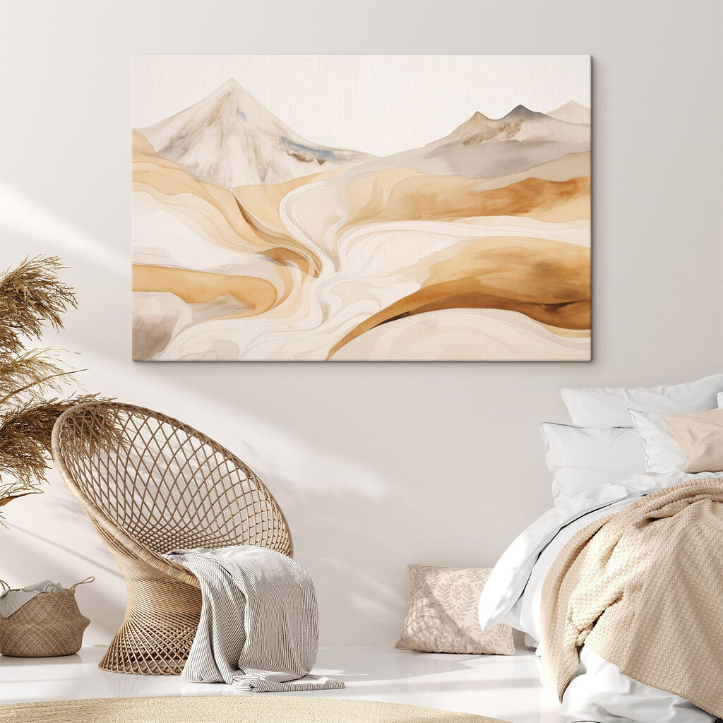 Watercolor painting of a desert landscape Watercolor painting of a desert landscape