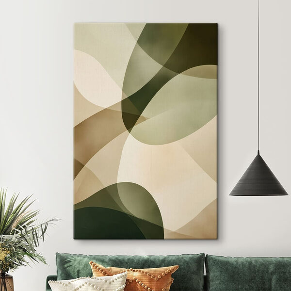Soft curves in earth tones blend