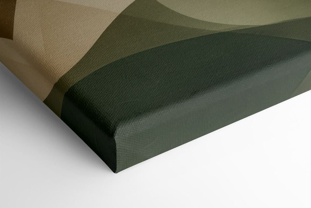 Soft curves in earth tones blend