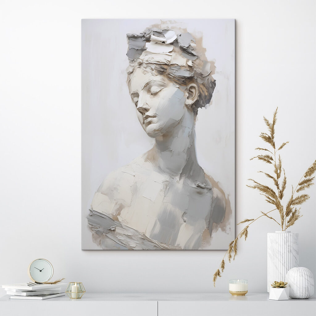 Plaster bust of a woman Plaster bust of a woman