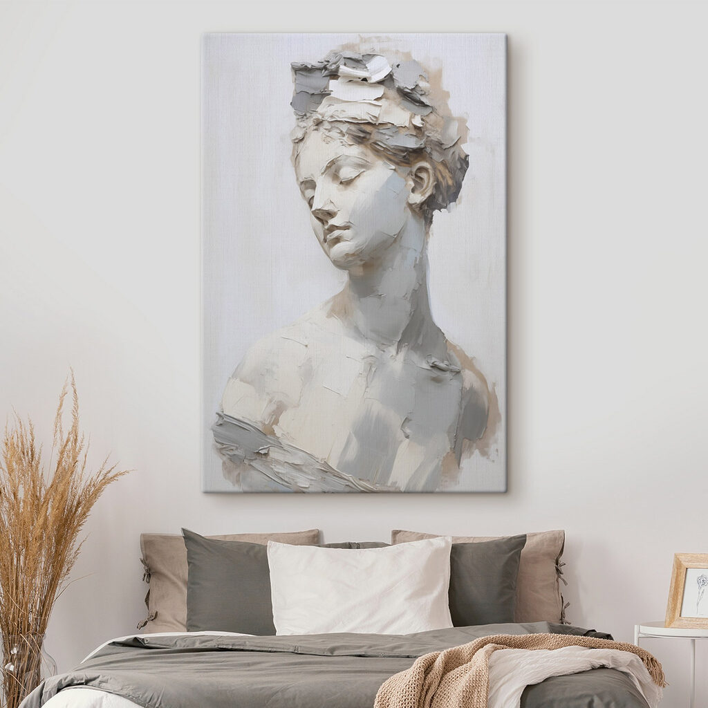 Plaster bust of a woman Plaster bust of a woman
