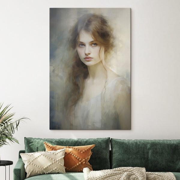 Woman with long hair Woman with long hair