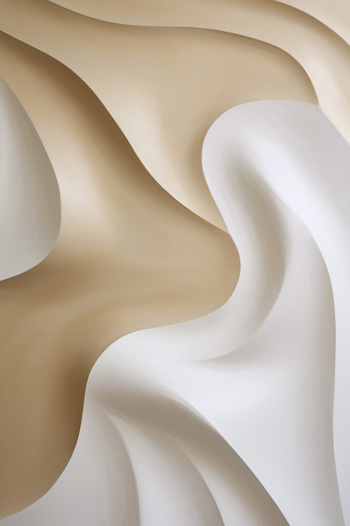 White and brown wavy fabric