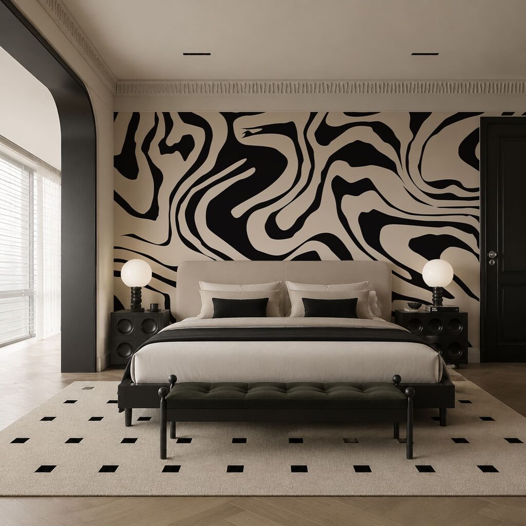 Motif noir et blanc Motif noir et blanc