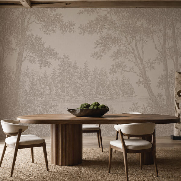 Paysage avec des arbres et une rivière Paysage avec des arbres et une rivière