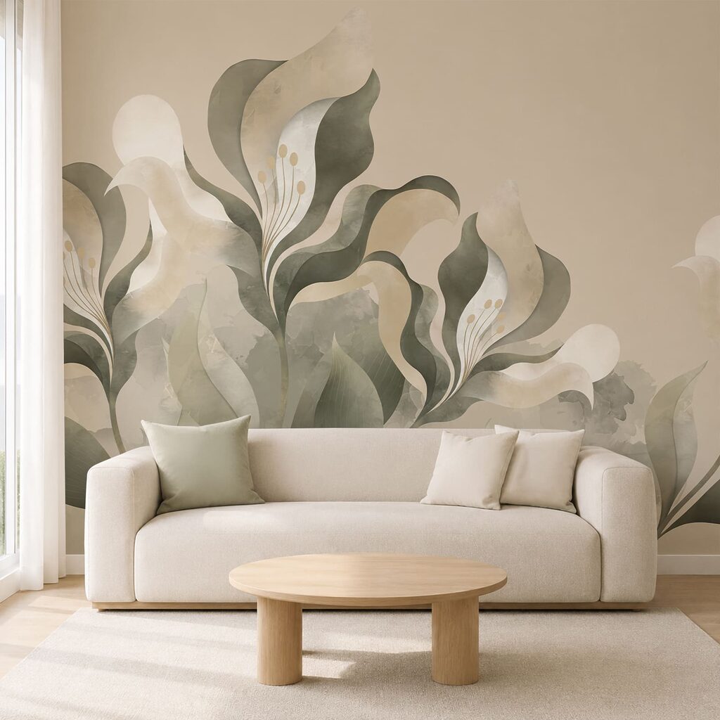 Des motifs floraux délicats sur un fond tout en douceur Des motifs floraux délicats sur un fond tout en douceur