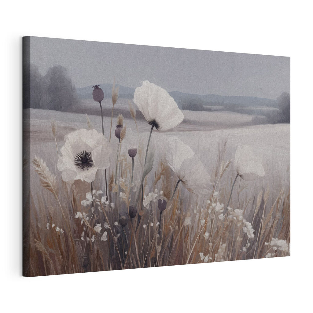 Soft blooms in a serene landscape