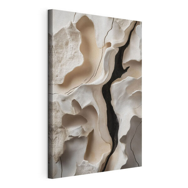 Tableaux Tableaux Roche blanche avec une ligne noire (UGS : s49687)