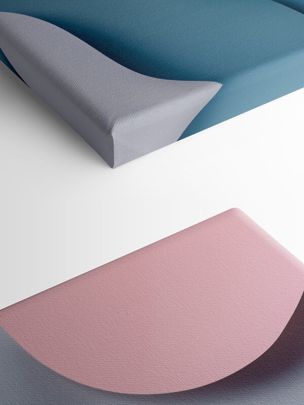 Colorful paper cut out shapes