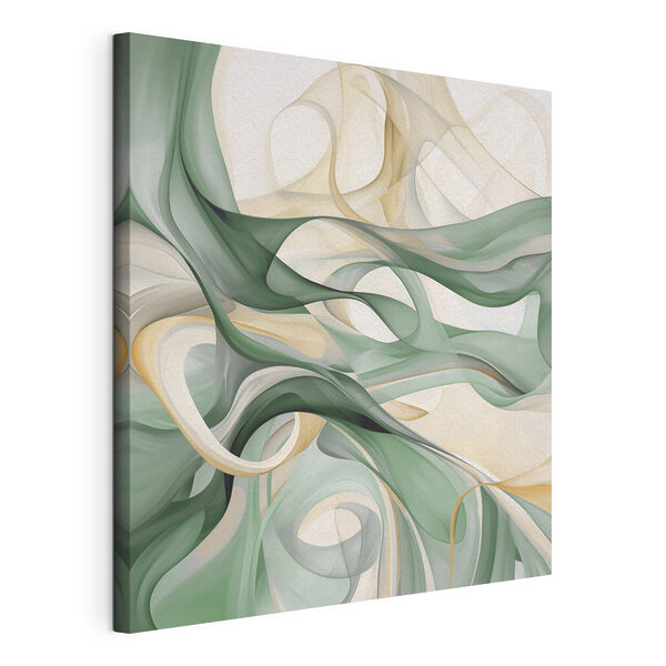Tableaux Tourbillons verts et blancs (UGS : s49520) Tableaux Tableaux Tourbillons verts et blancs (UGS : s49520)