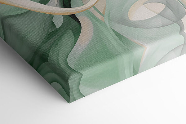 Green and white swirls Green and white swirls