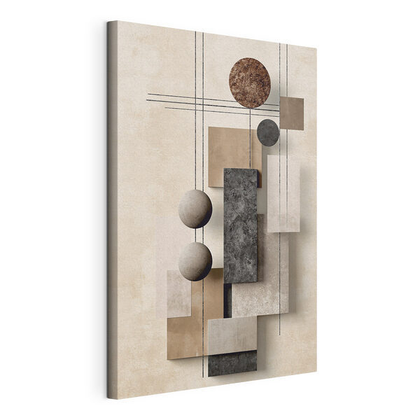 Tableaux Décoration murale composée de formes géométriques et de cercles (UGS : s49704) Tableaux Tableaux Décoration murale composée de formes géométriques et de cercles (UGS : s49704)