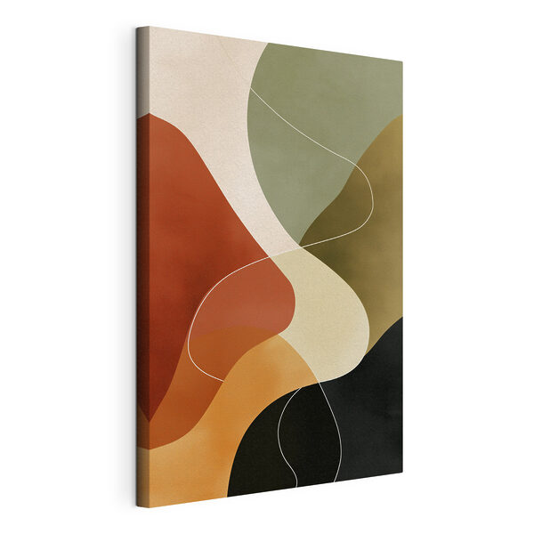 Tableaux Œuvre d'art colorée avec des lignes blanches (UGS : s49848) Tableaux Tableaux Œuvre d'art colorée avec des lignes blanches (UGS : s49848)