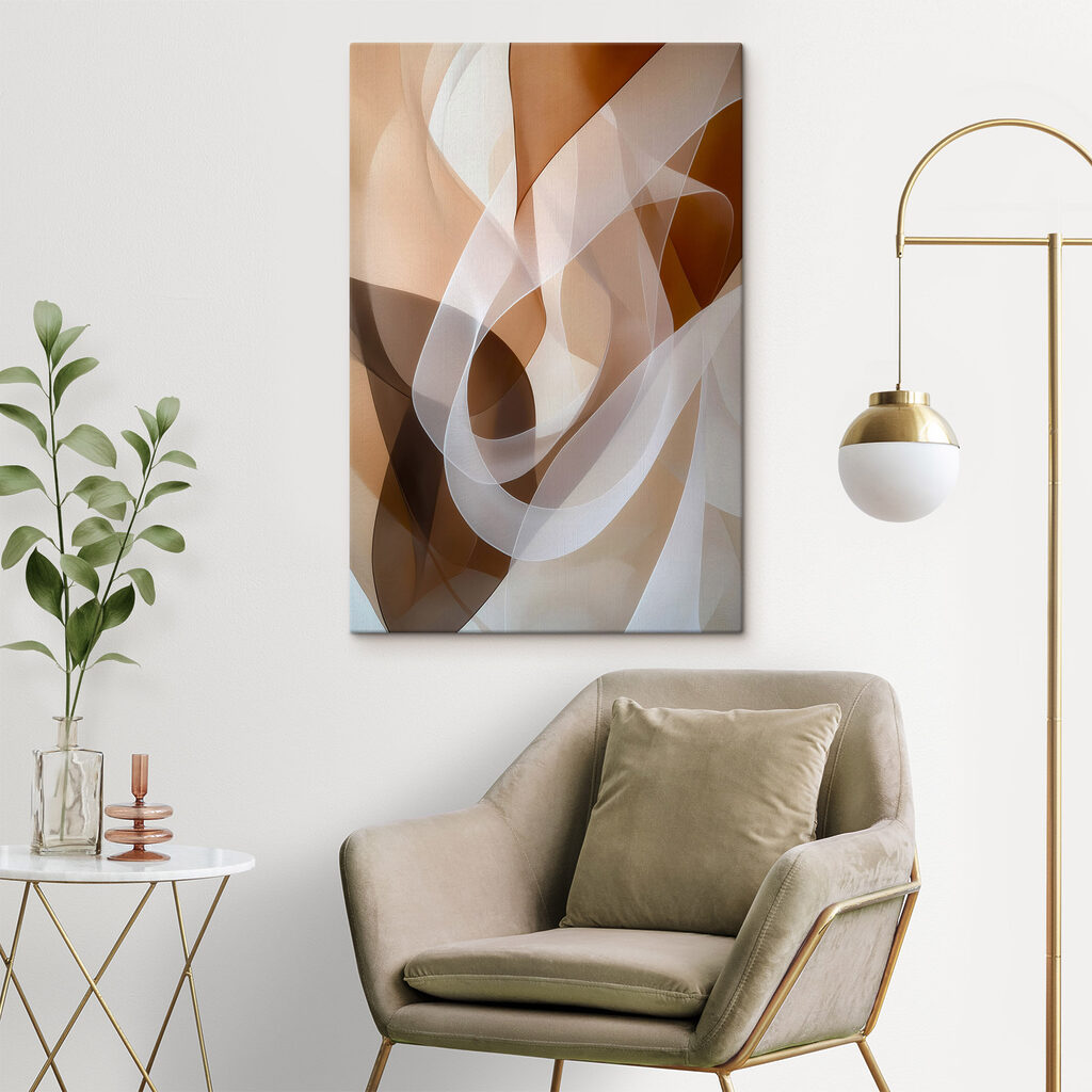 Fluid forms in soft, warm hues Fluid forms in soft, warm hues