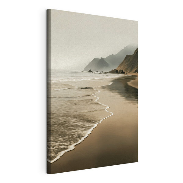 Tableaux Plage avec des vagues et des montagnes (UGS : s49805) Tableaux Tableaux Plage avec des vagues et des montagnes (UGS : s49805)