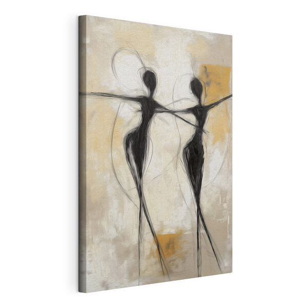 Tableaux Peinture en noir et blanc représentant deux femmes en train de danser (UGS : s49809) Tableaux Tableaux Peinture en noir et blanc représentant deux femmes en train de danser (UGS : s49809)