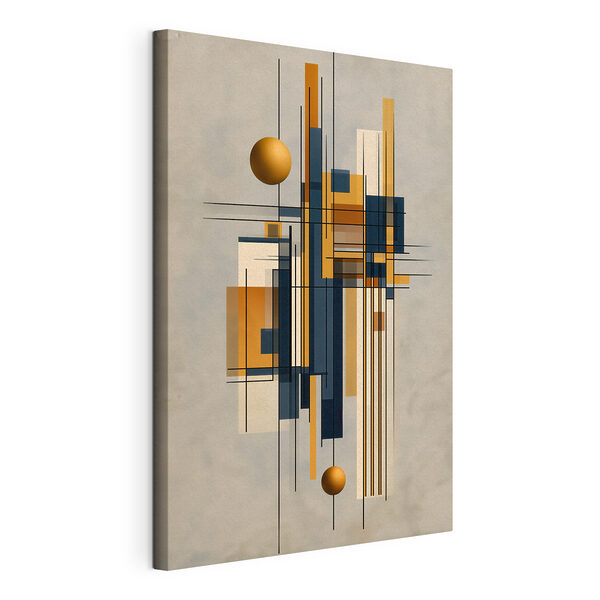 Œuvre d'art représentant une balle et des carrés Tableaux Œuvre d'art représentant une balle et des carrés