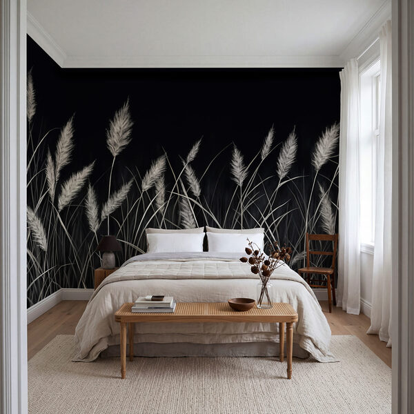 Des herbes douces dans un décor sombre Des herbes douces dans un décor sombre