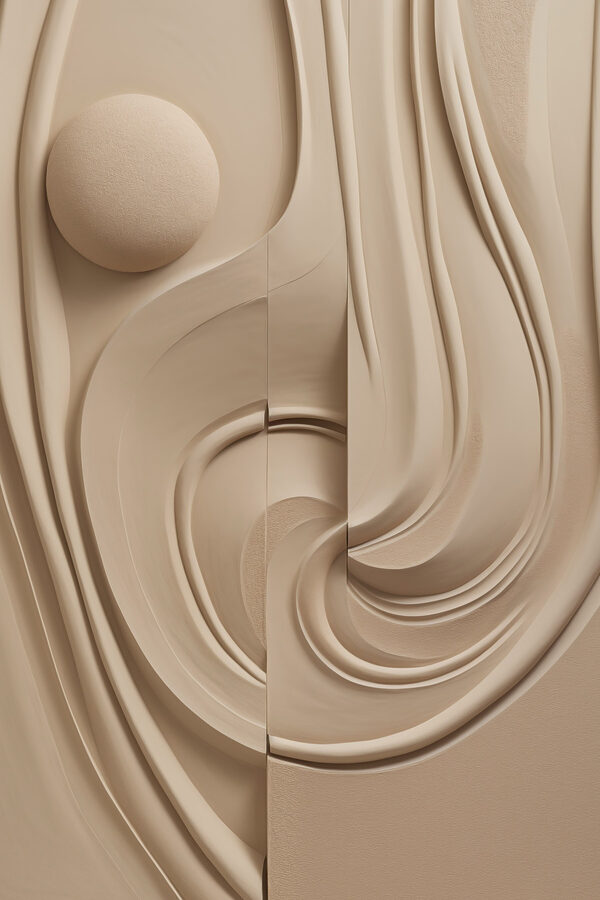 Flowing lines in neutral tones Flowing lines in neutral tones